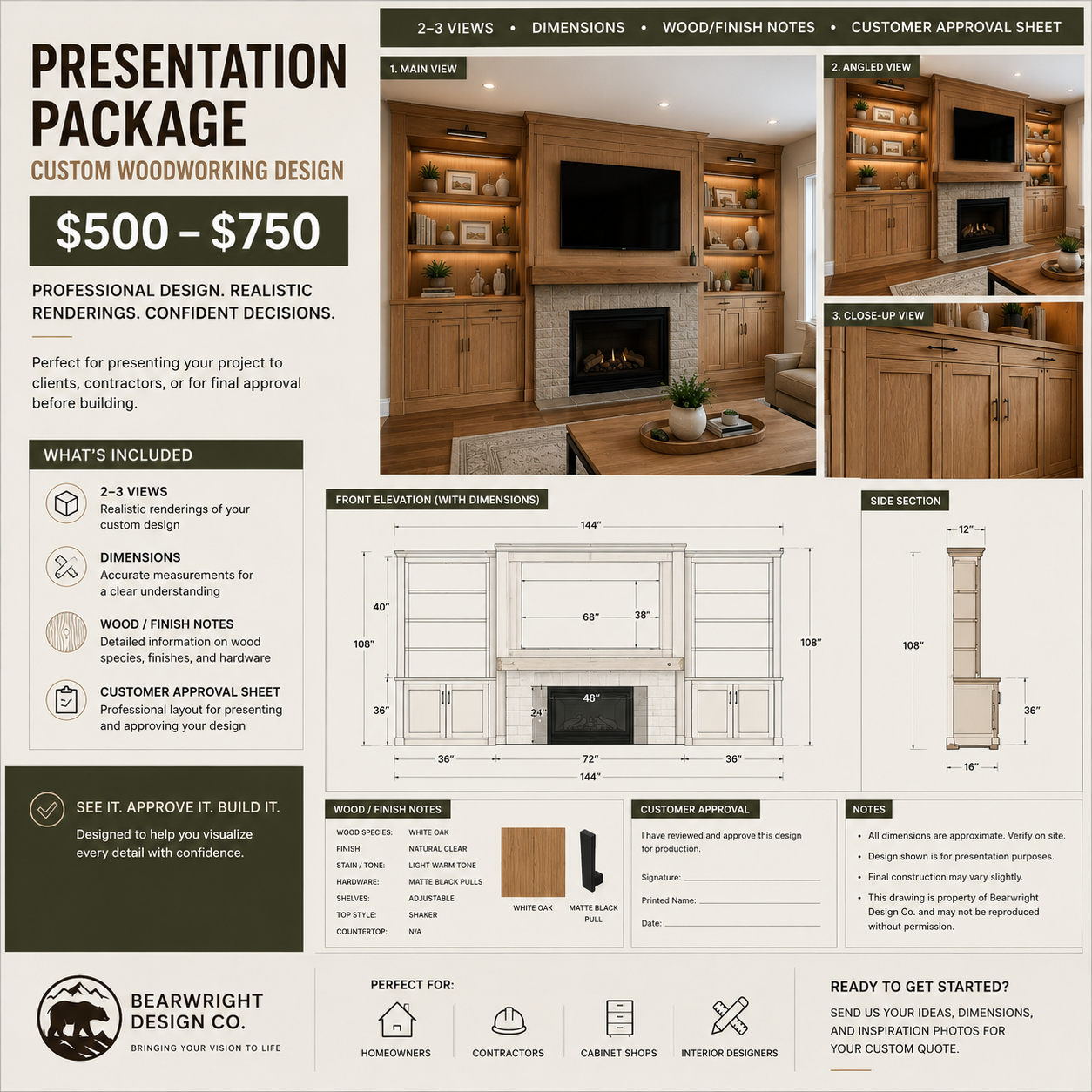 Custom Woodworking Design Services